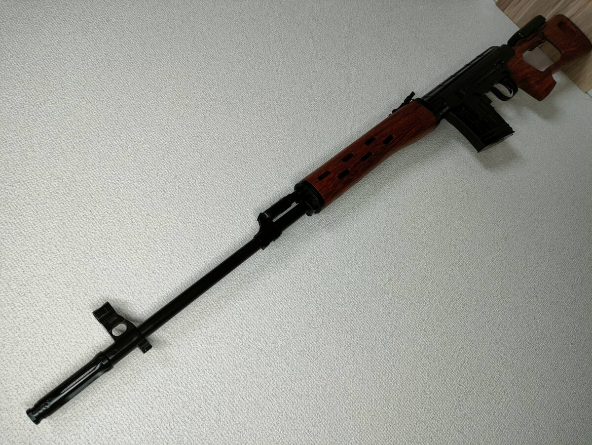 1円　初速92/内部調整済み A&K ドラグノフ SVD エアコッキング エアガン　スナイパーライフル_画像6