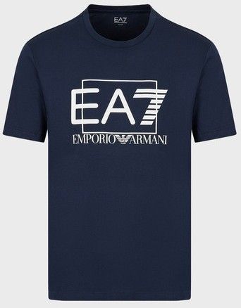 エンポリオ アルマーニ EA7 Visib Tシャツ ピマコットン製 ネイビーS