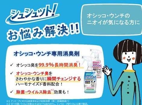 シュシュット オシッコ・ウンチ専用消臭＆除菌 猫用 つめかえ用特大720ml2袋