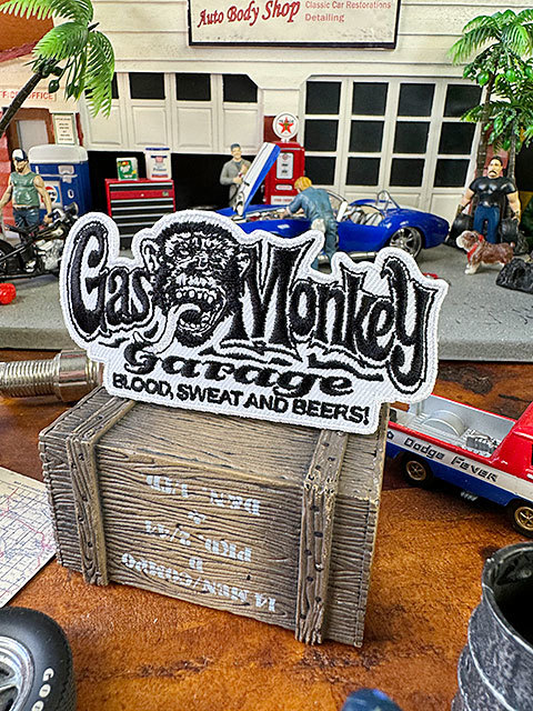  gas Monkey garage badge ( Logo / white / horizontal ) # american miscellaneous goods America miscellaneous goods 