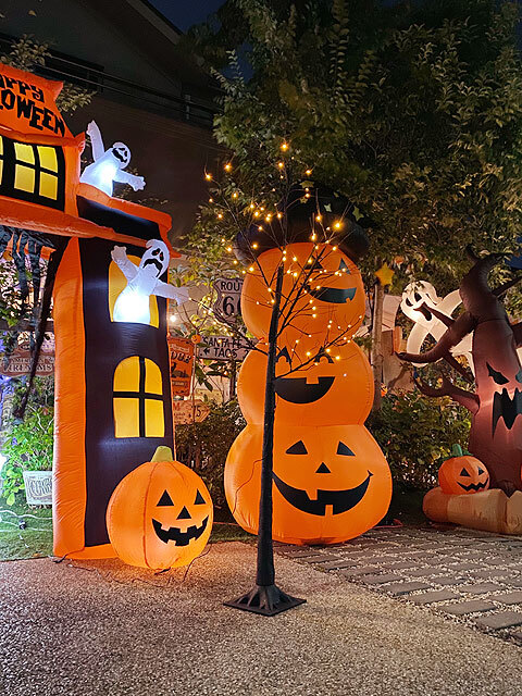 [ immediate payment ][ stock equipped ]LED black tree 180cm L size LED96 lamp specification # party decoration America miscellaneous goods Halloween 