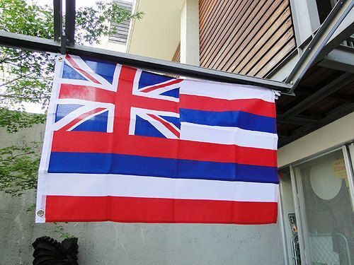 ハワイ州旗　ナイロンフラッグ Mサイズ アメリカン雑貨 アメリカ雑貨_画像1