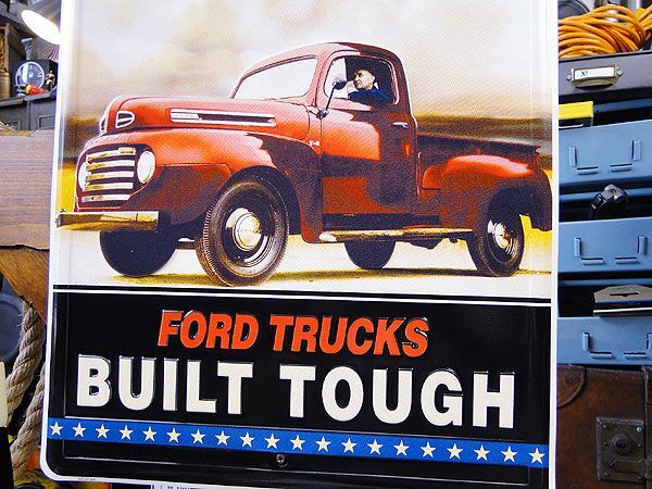 フォード　トラック　ブリキ看板（AMERICA） アメリカ雑貨 アメリカン雑貨 サインプレート ティンサインボード_画像4