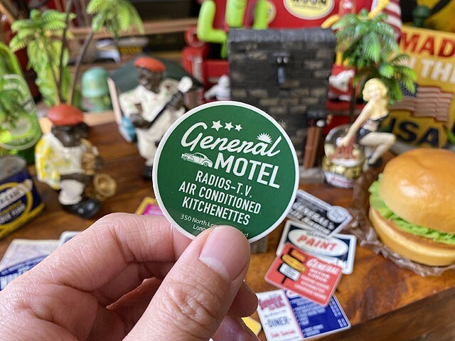 ゼネラル　アドバタイジングステッカー（MOTEL/005） ■ アメリカン雑貨 アメリカ雑貨　_画像3