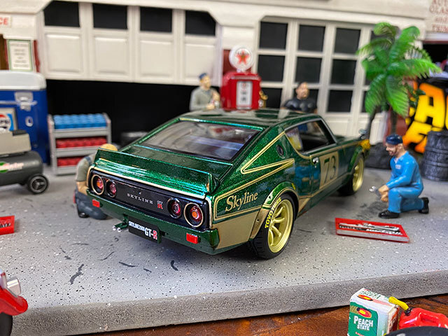 マイスト　1973年ニッサン　スカイラインGT-R　ケンメリ（KPGC110）　ダイキャストミニカー　1/24スケール_画像8