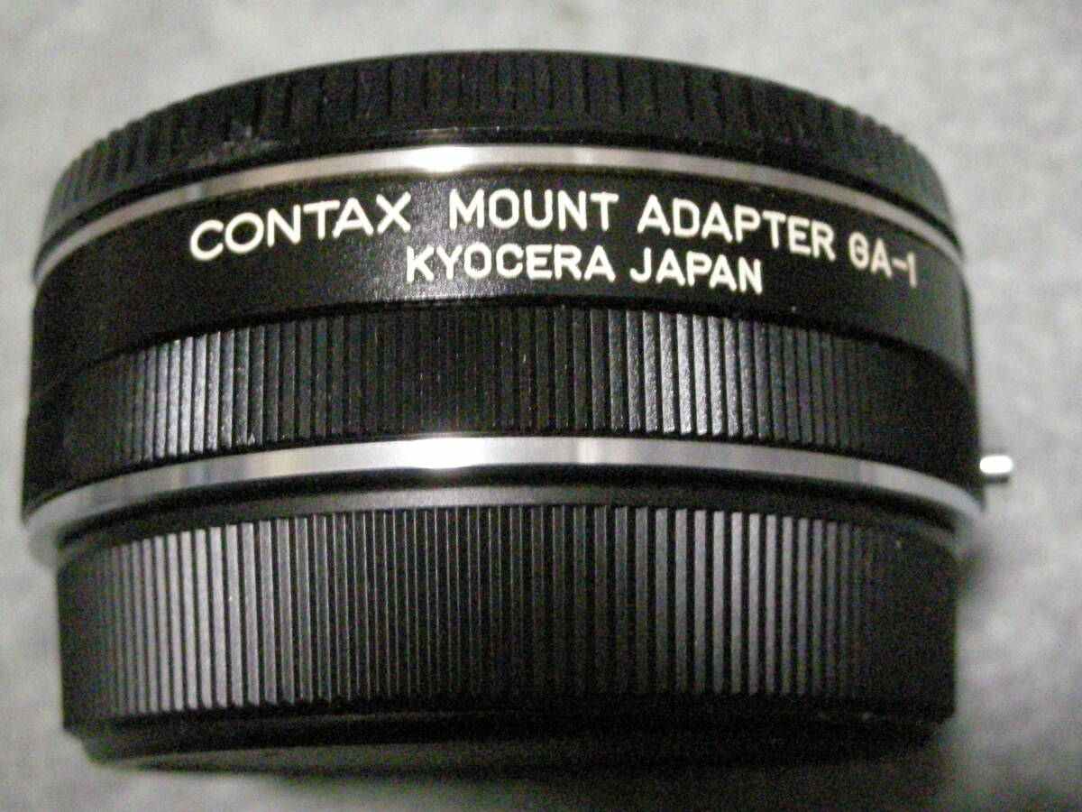 Contax mount adapter GA-1 K/Y ContaxマウントレンズをG2カメラで使うマウントアダプターです。　前後キャップ付き_画像1