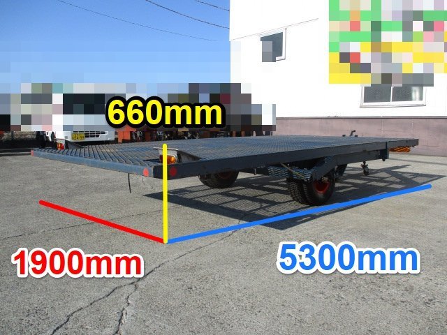 群馬 サンワ コンバイントレーラー MHT-4 油圧シーソー 最大2500kg ジャンボトレーラ 運搬 トラクター【直接引取限定】の画像2