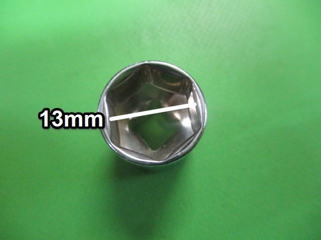 茨城 ソケット 13ｍｍ (1/4) ラチェット ジョイント アダプター ラチェットハンドル パーツ 工具 駆動工具 ■2124030317_画像2