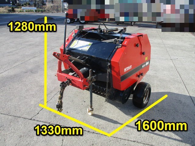 群馬 スター ミニロールベーラー MR800 集草幅600ｍｍ ロールベーラー 梱包機 ロール機 トラクター 作業機【直接引取】_画像4