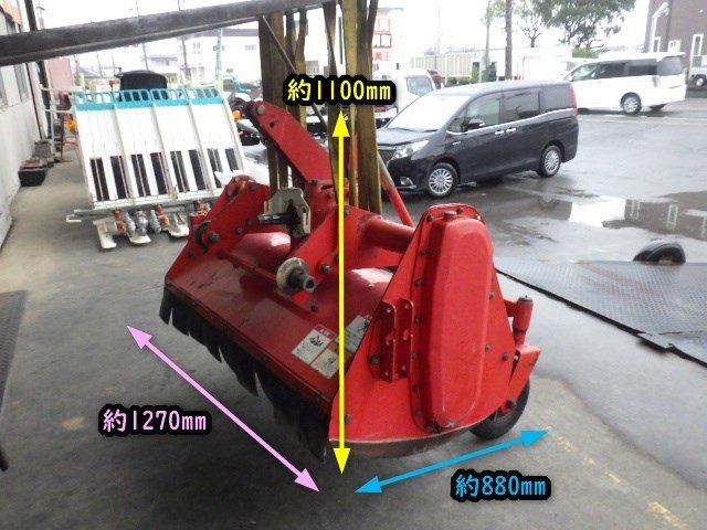 三重●【点検済み】コバシ フレールモア FM115T 作業幅 1100mm 12～20馬力 トラクター 取付 パーツ 草刈り 粉砕 除草■1324022662チの画像3