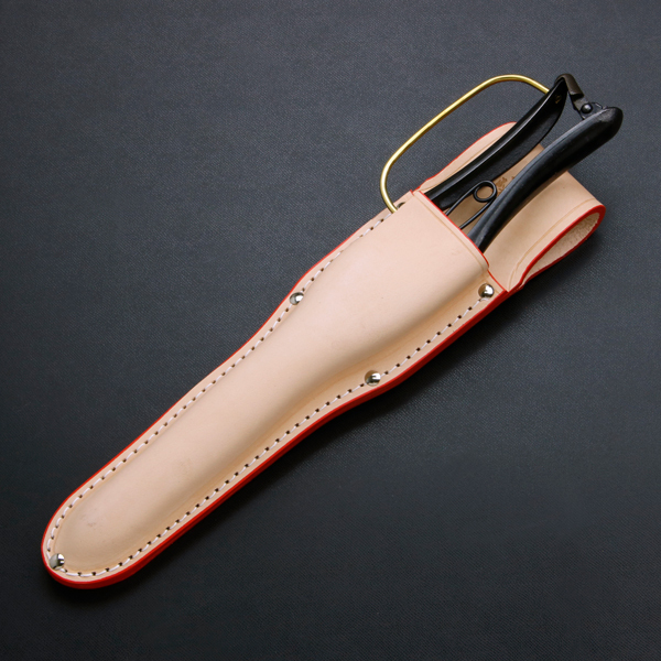  name inserting free flower . river one hand . included . both blade 320mm guard attaching & highest grade leather case set 