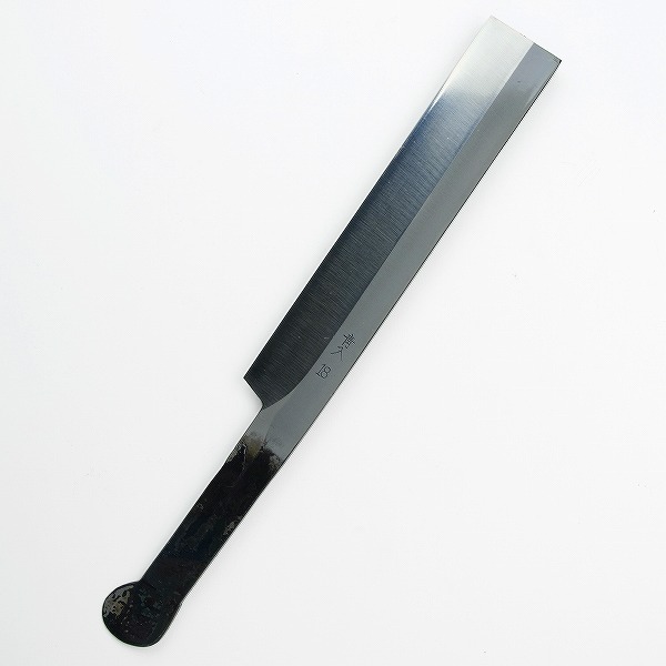  higashi . work Takewari hatchet one-side blade 180mm blue paper steel case go in nata