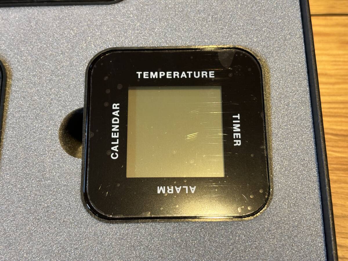 未使用品 カレンダー アラーム タイマー 温度計機能付き 多機能置時計 HINOKIYAの画像2