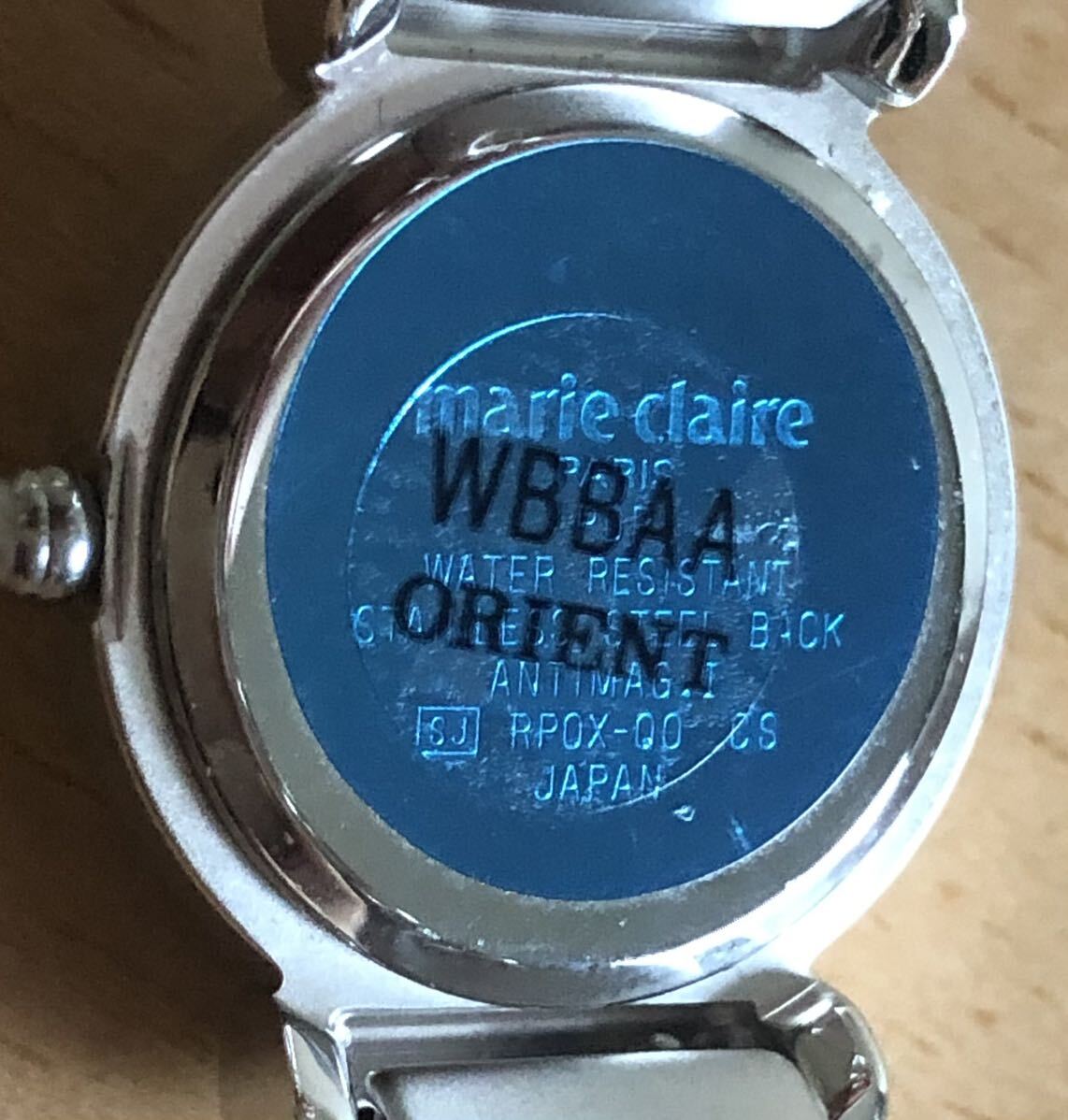 250-0964 marie claire マリクレール レディース腕時計 金属ベルト クオーツ RP0X-Q0 電池切れ 動作未確認の画像6