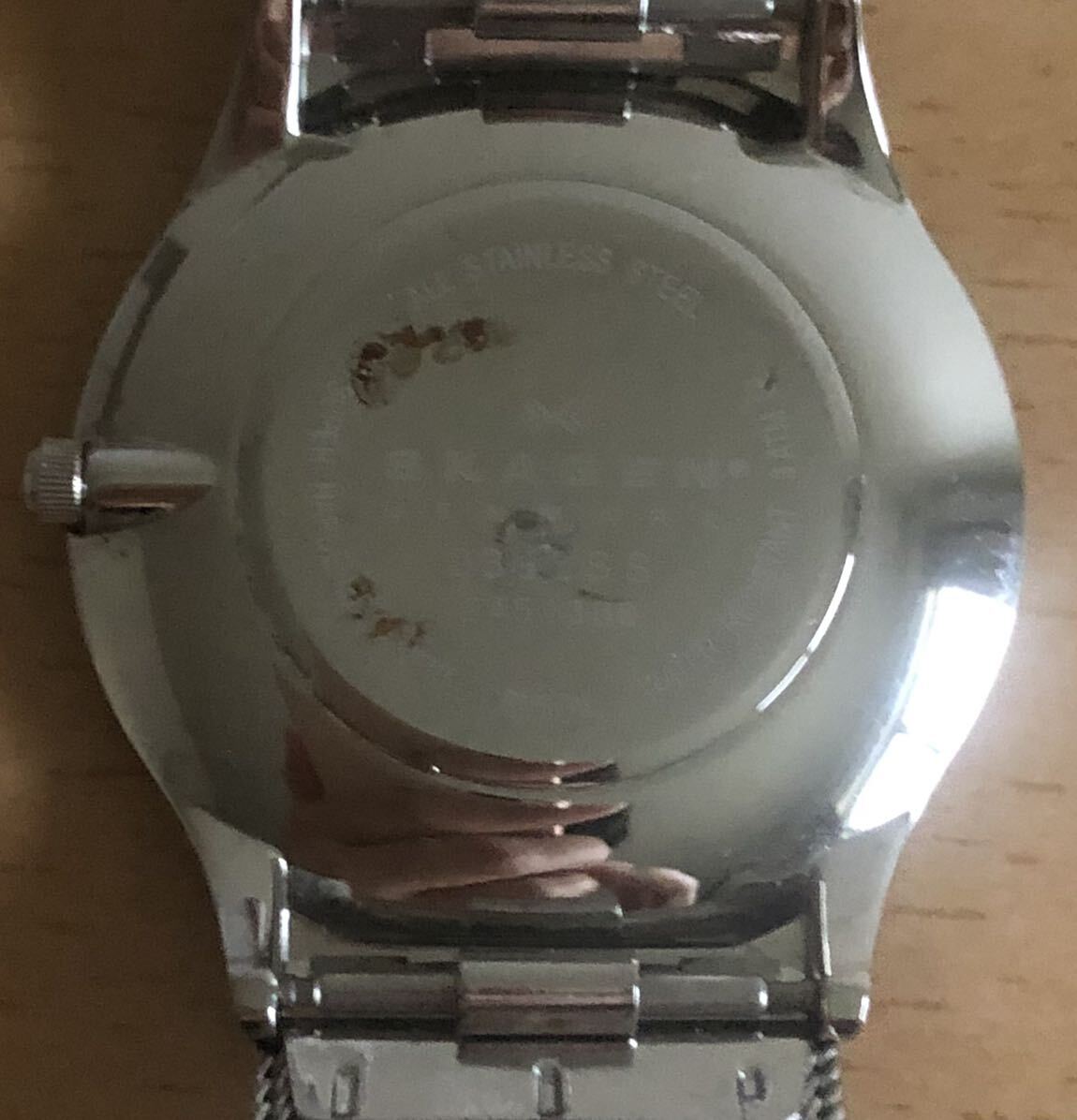 253-0223 SKAGEN スカーゲン メンズ 腕時計 金属ベルト クオーツ 233LSS 電池切れ 動作未確認の画像4