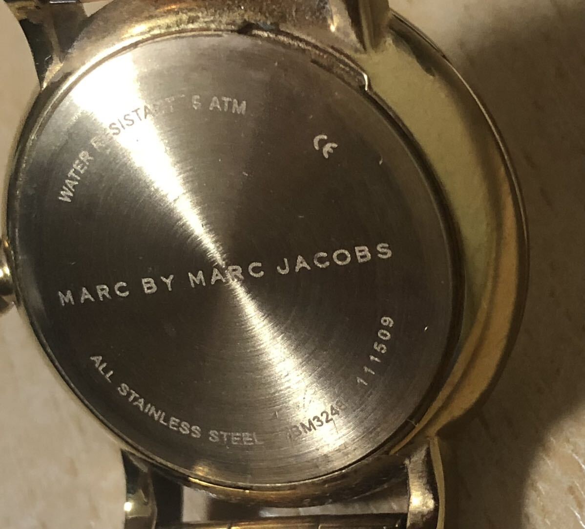 248-0285 MARC BY MARC JACOBS マークバイマークジェイコブス　レディース腕時計　金属ベルト　クオーツ　MBM3248 電池切れ　動作未確認_画像7