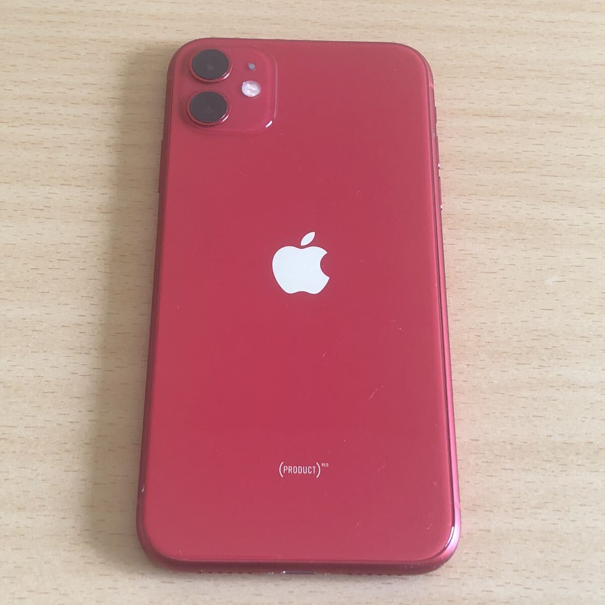 254-0188 iPhone 11 MWM32J/A PRODUCT RED 128GB au 利用制限○の画像2