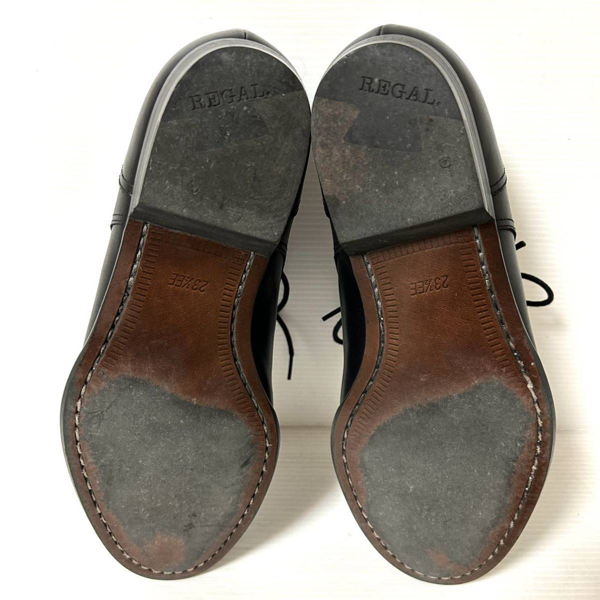 [ high grade line ]REGAL INTERNATIONAL COLLECTION Reagal Inter National collection U chip leather shoes 23.5cm black *CV