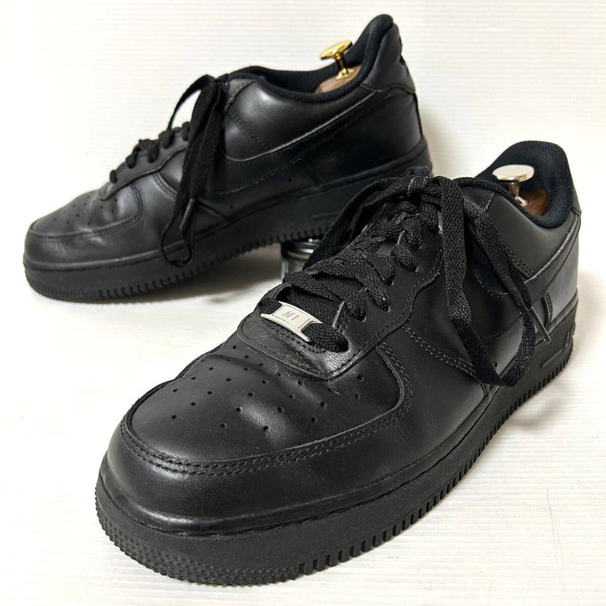 NIKE AIR FORCE 1 07 ナイキ エアフォースワン 315122-001 スニーカー 27.5cm ブラック　＊DH_画像1