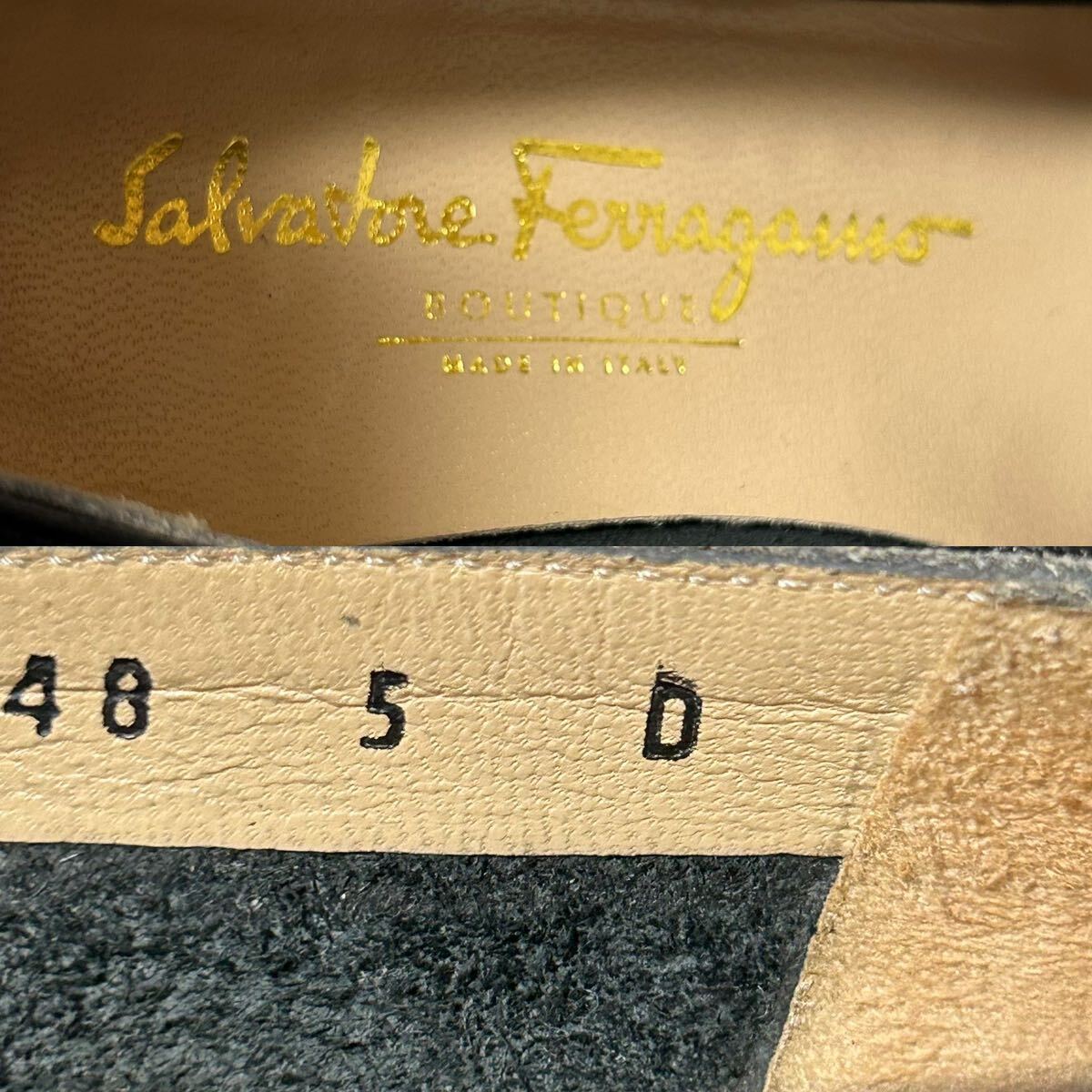 【美品】SalvatoreFerragamo サルヴァトーレフェラガモ フェラガモ ビットパンプス　ヒールパンプス 5D 22.5cm ブラック ＊CR_画像9