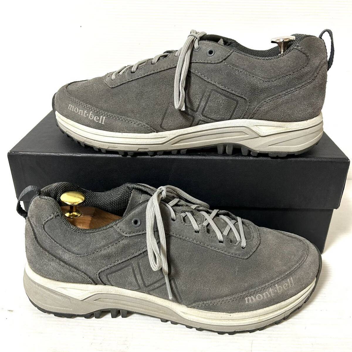 [ beautiful goods ]mont-bell Mont Bell wood Land War car walking shoes suede leather sneakers 26.5cm gray *39
