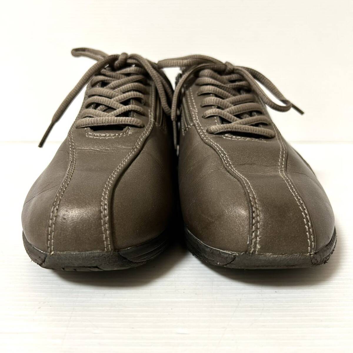 [ beautiful goods ]MIZUNO Mizuno walking shoes side fastener 24cm Brown *34