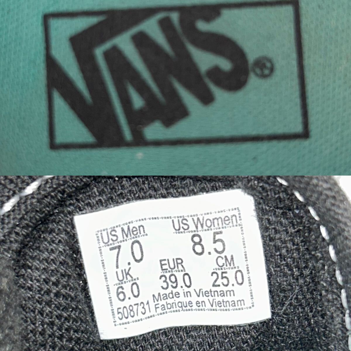 VANS バンズ　オールドスクール　スニーカー　US7 25cm マルチカラー　ユニセックス　キャンバス　＊34_画像10