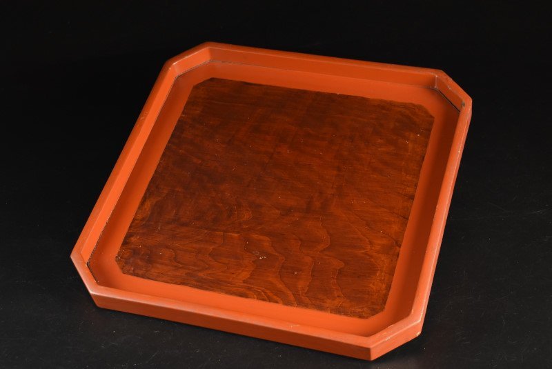 [ warehouse A3237b] era root . paint . peach pair . cut tray four person serving tray . customer 