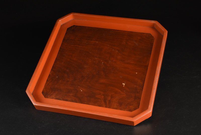 [ warehouse A3237b] era root . paint . peach pair . cut tray four person serving tray . customer 