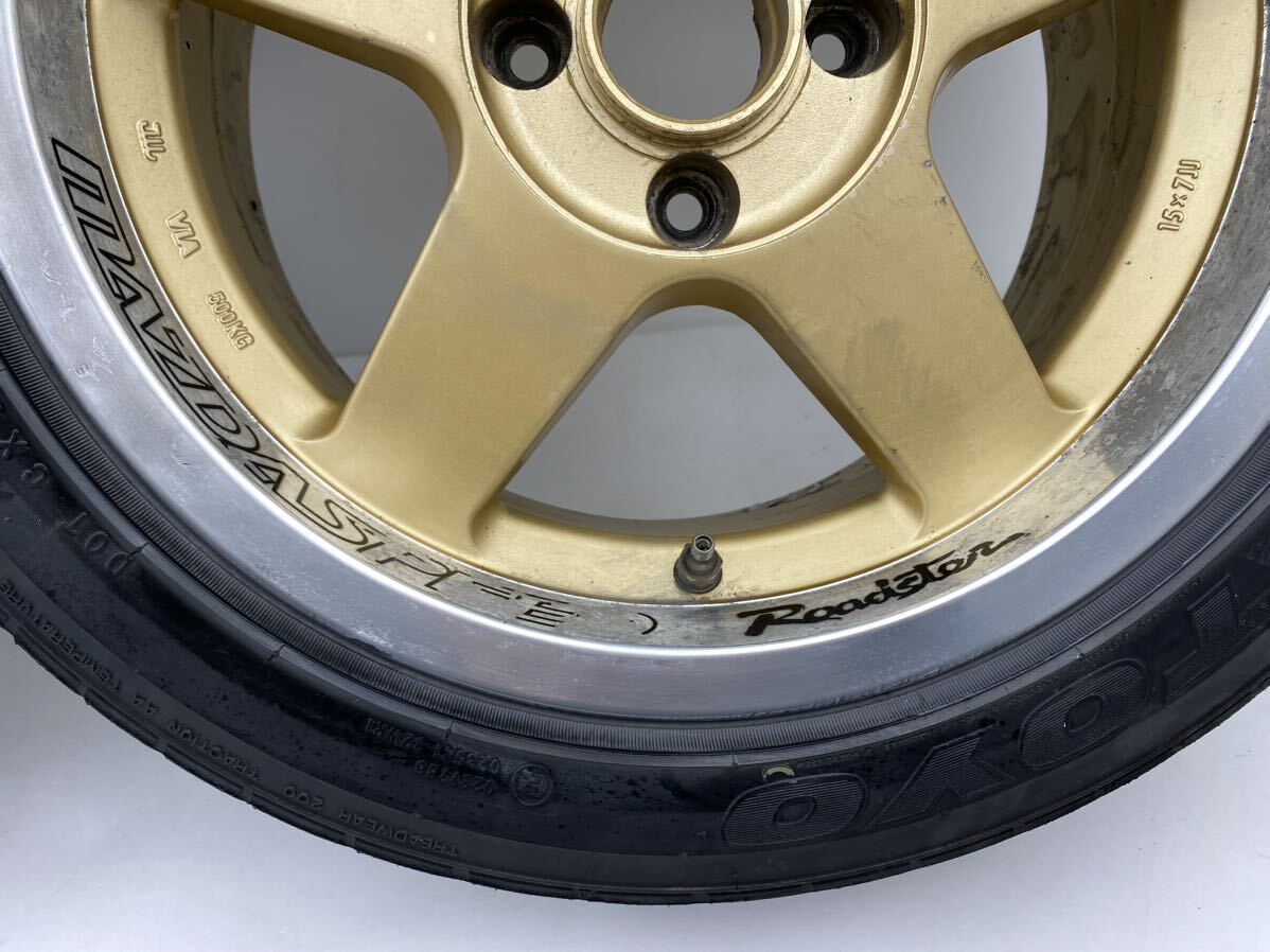 管k240345-22 MAZDASPEED マツダスピード RAYS レイズ VESTA MS-01R ホイール 2本セット 15×7J PCD100 +35 4H (18×2)の画像6