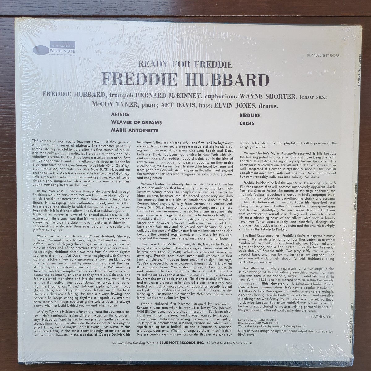 US van gelder RVG Freddie Hubbard Ready For Freddie elvin jones mccoy tyner record レコード LP アナログ vinyl JAZZ bluenote の画像2
