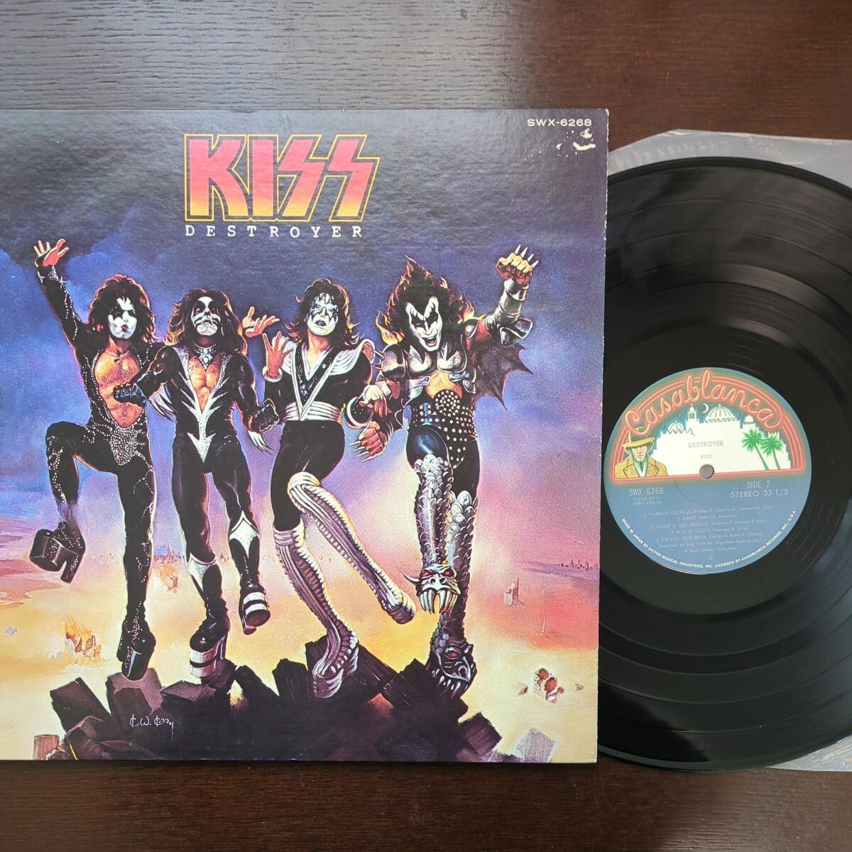 HR HM レコードまとめ led zeppelin ozzy osbourne dokken jeff beck aerosmiths kiss analog record レコード LP アナログ vinyl_画像6