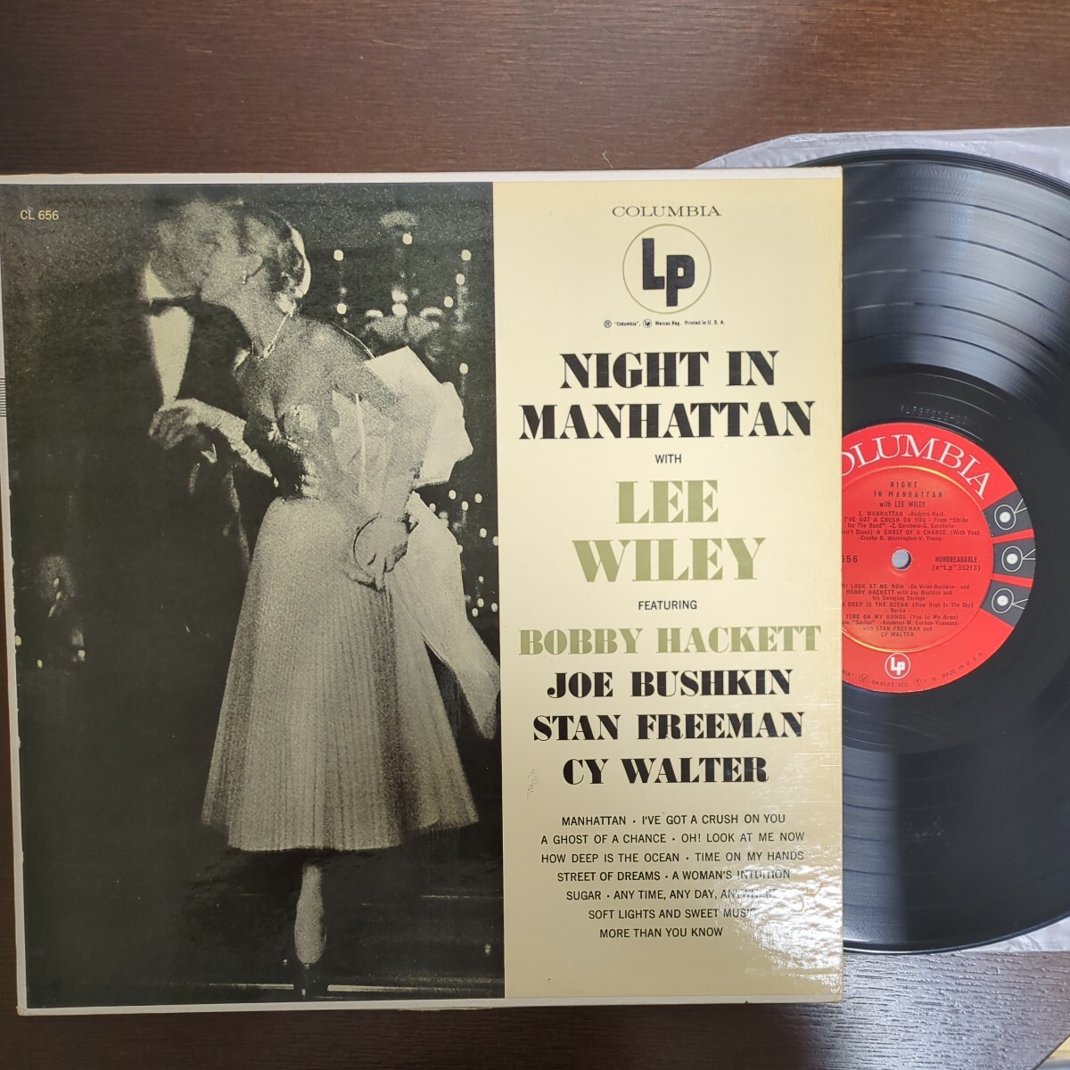 US original 6 eye DG MONO analog record レコード LP アナログ vinyl 名盤 jazz Lee WileyNight In Manhattan_画像1