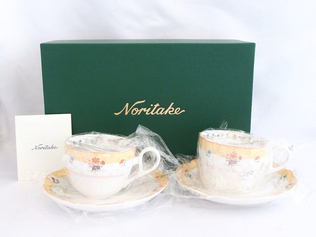 未使用品！ノリタケ Noritake トゥルーラヴ　カップアンドソーサー　ペア ok4806210956_画像4