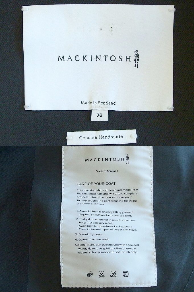 マッキントッシュ MACKINTOSH トレンチ フード　コート　スコットランド製 メンズ ・38 カーキグリーン kz4612205088_画像7