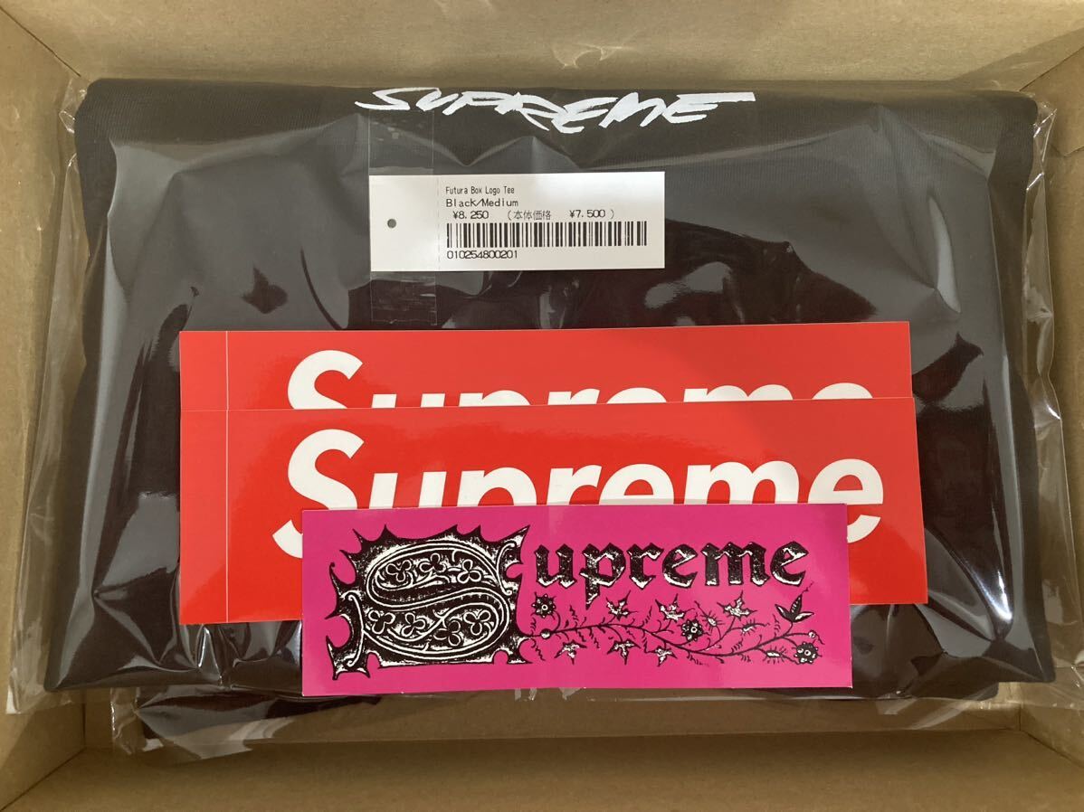 【黒M】Supreme Futura Box Logo Tee シュプリーム Black_画像5