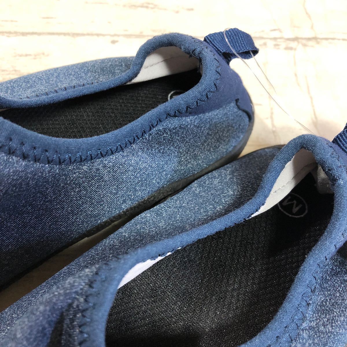  с биркой не использовался товар мужской морской обувь голубой M размер туфли без застежки водные развлечения обувь Sagawa Express соответствие .
