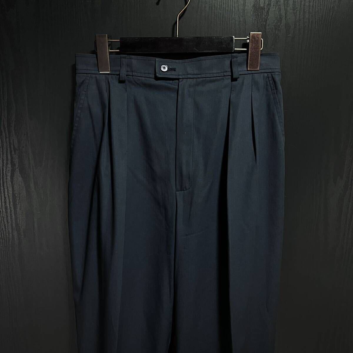 1970s Yves Saint Laurent rive gauche homme Trousers イブサンローラン リブゴーシュ パンツ チノ スラックス フランス ビンテージ 80sの画像3