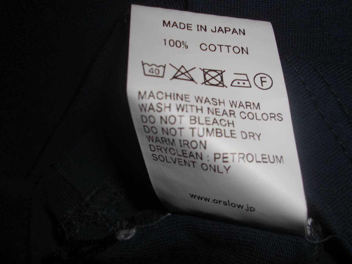 orslow オアスロウ Pocket T-shirt (UNISEX)ポケットTシャツ （0） 日本製 レディース ネイビー_画像8