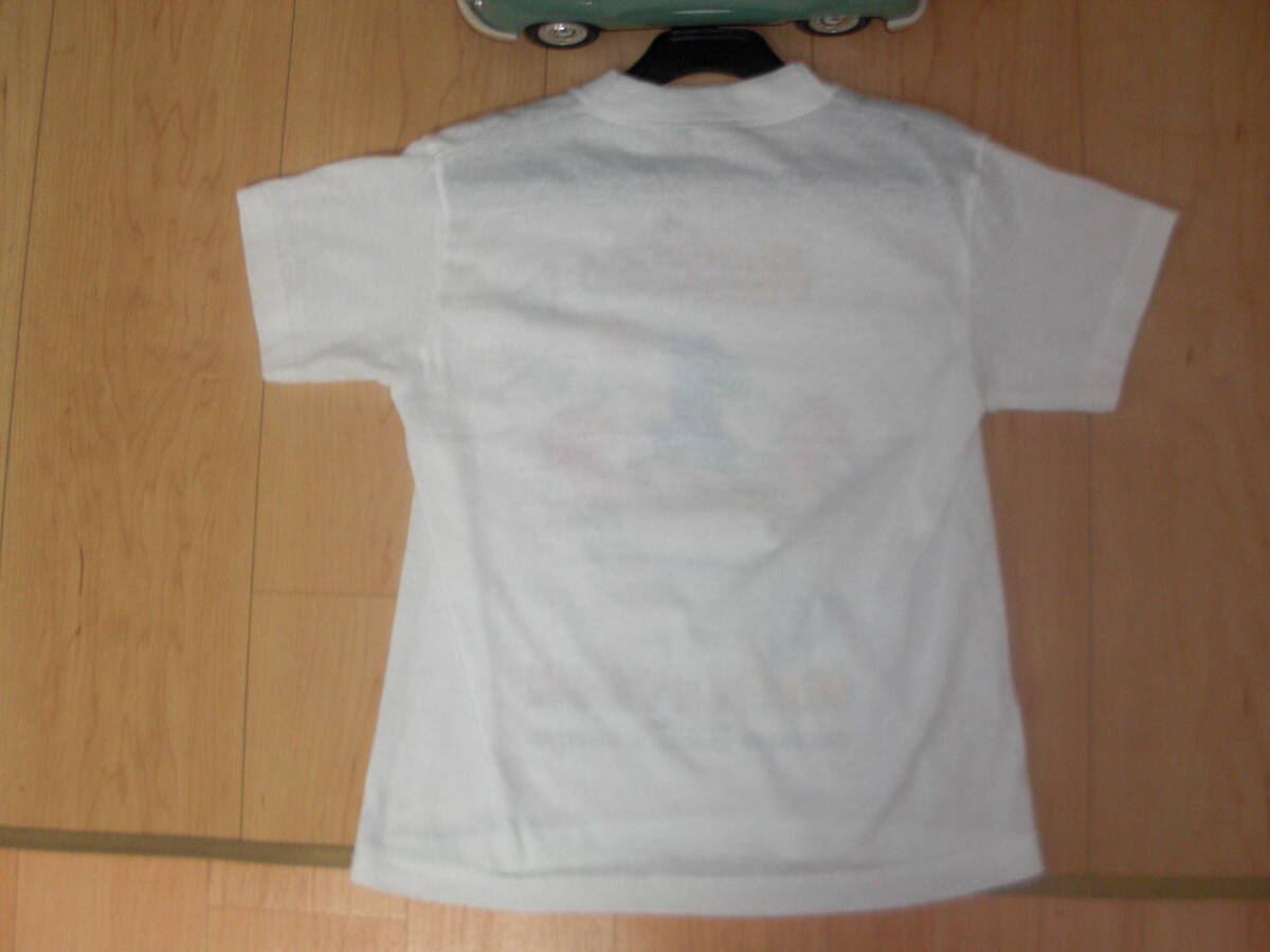 ビンテージ キッズ Tシャツ 80s sportswear (M) (10-12) ボーイズ ホワイト バスケットボール ディスプレイ_画像3