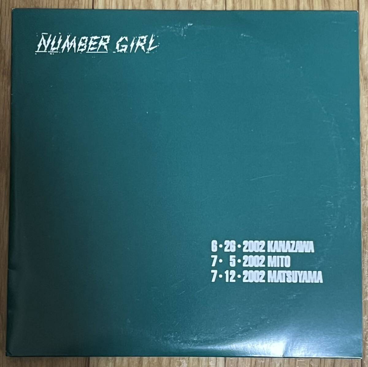 NUMBER GIRL ナンバーガール 記録シリーズ緑 2枚組 ライブ会場限定の画像1