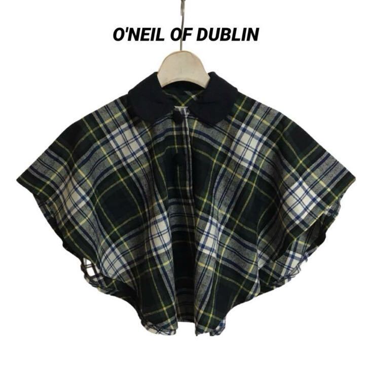 【O'NEIL OF DUBLIN】 襟付き ケープ ポンチョ　XS_画像1