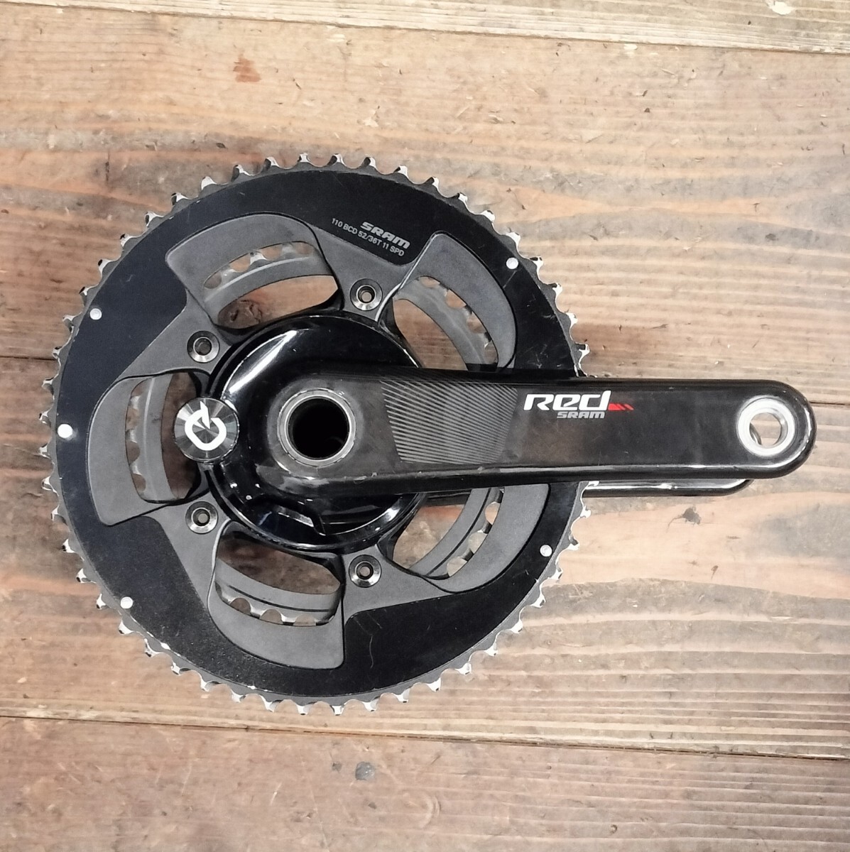 SRAM RED パワーメータークランク QUARQ RED DZERO 165mm 52/36T スラムレッド_画像1