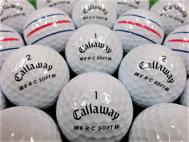 ★良質美品★キャロウェイ ERC ソフト Callaway『ERC SOFT』2023年モデル トリプルトラック ホワイト 30個 ロストボール★の画像2