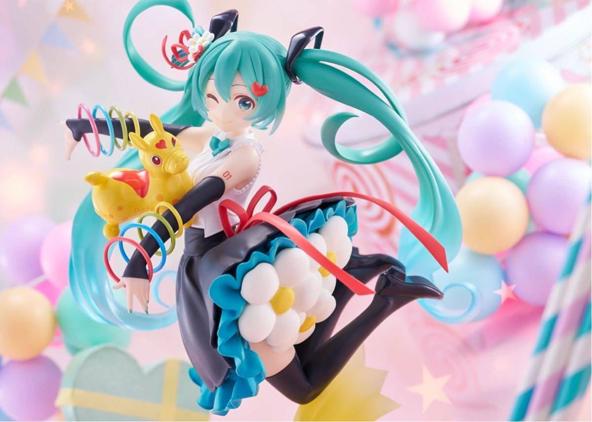 新品未開封◇初音ミク×RODY GYMNIC AMP＋ フィギュア サンキュー Hatsune Miku × Rody AMP+ Figure (39/Thank You Ver.) Taito Vocaloid_画像3