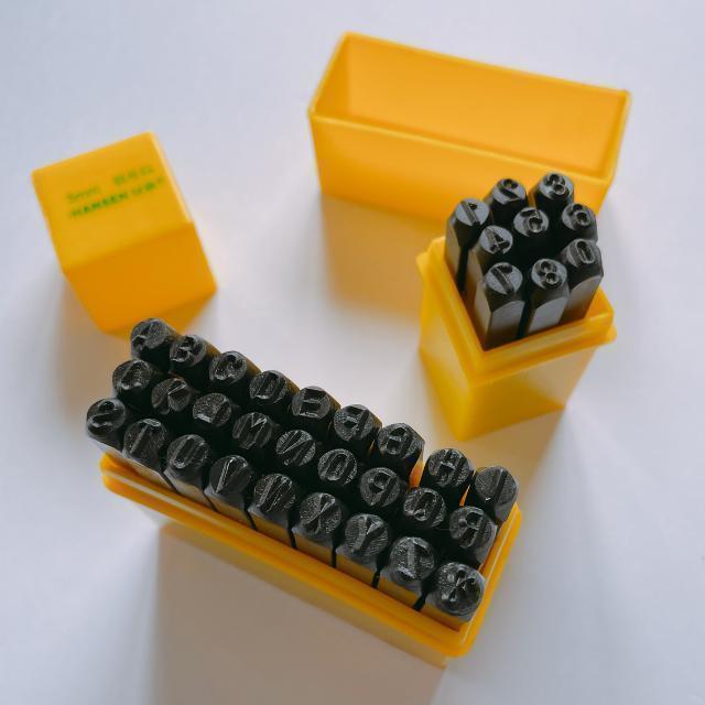 ポンチ 刻印 5㎜ 5mmレザークラフト 工具 革細工 金属工具 36本セット