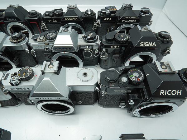 ★MF一眼など★TOPCON/COSINA/CHINON/MIRANDA/RICOH/FUJICA/OLYMPUS/ 等 計:28点まとめ【ジャンク品】29728_画像9