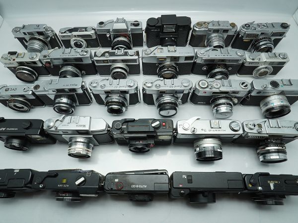 ★レンジファインダーなど★MAMIYA/PETRI/Aires/minolta/TOPCON/HOLGA/Lord/ 等 計:28点まとめ【ジャンク品】29686_この写真にあるものが全て