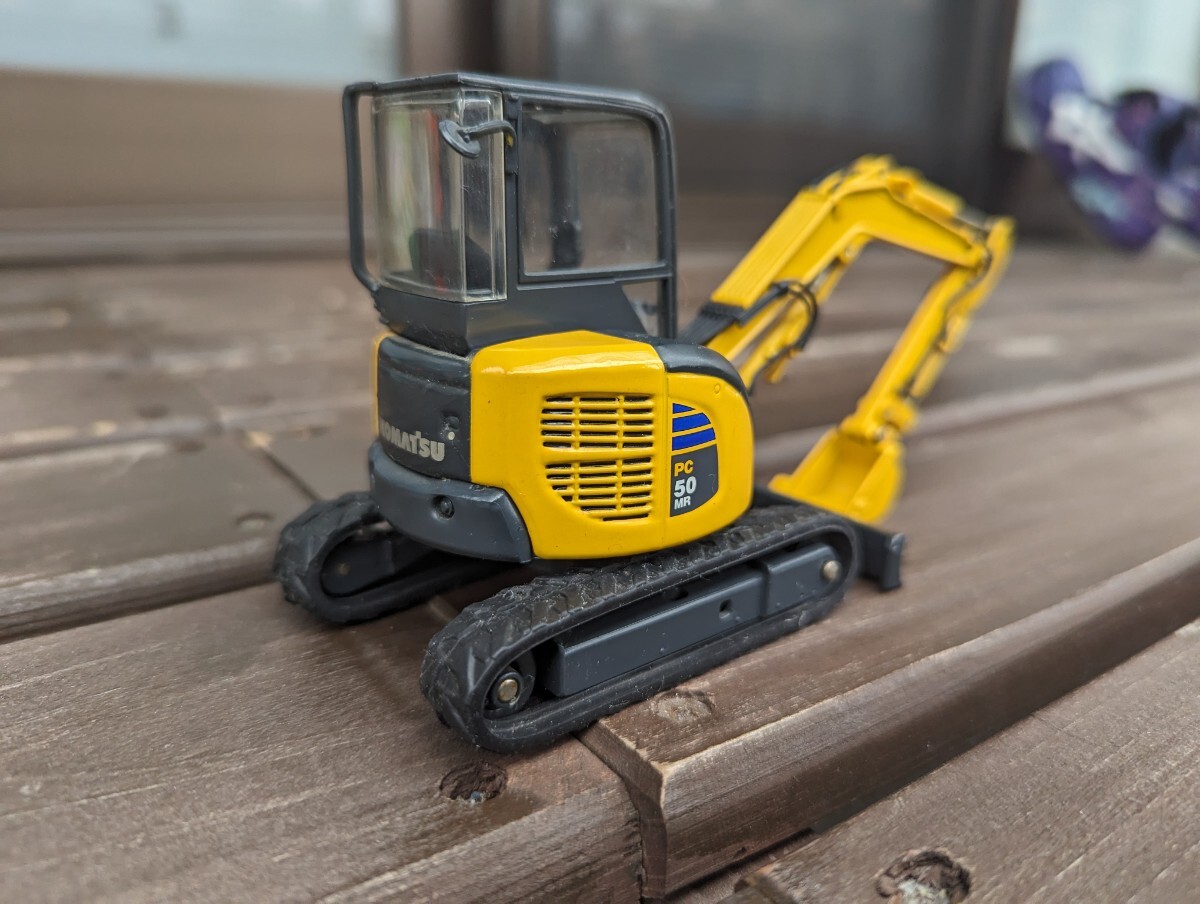 KOMATSU PC50MR コマツ 当時物 1/32ミニカー_画像2