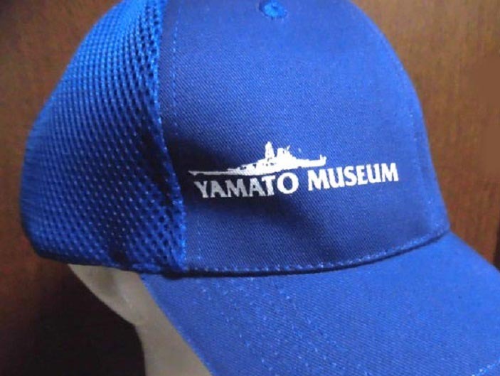 YAMATO MUSEUM 大和ミュージアム 海軍 海上自衛隊 海 錨マーク キャップ バックメッシュ 帽子 BLU F 使用僅 美品/戦艦大和ヤマト_画像7